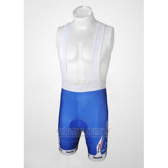 2010 Cycling Jersey Katusha Blue and Blue Short Sleeve and Bib Short